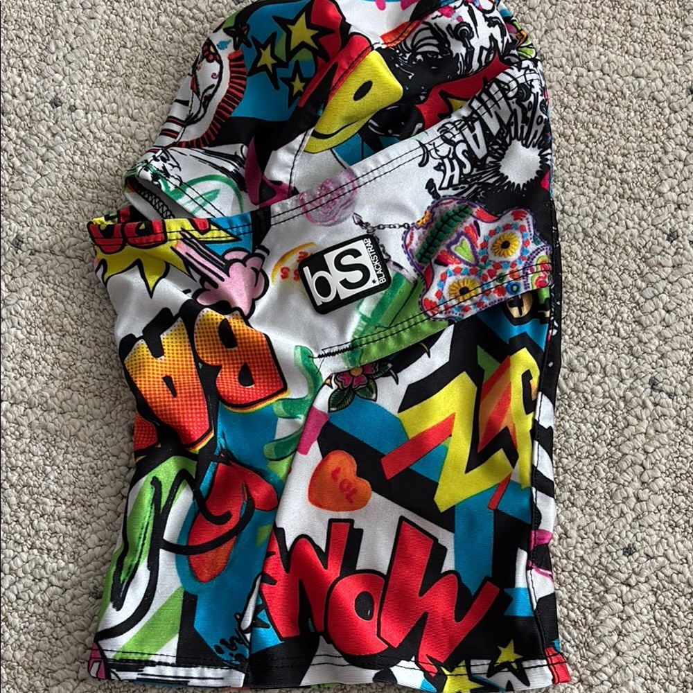 Colorful Graphic Print Blackstrap Balaclava